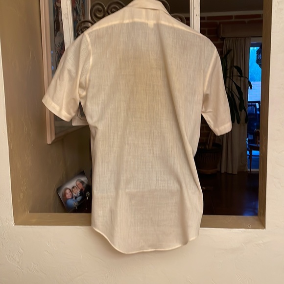 Arrow Kent Men’s Vintage Short Sleeve Size 15 65% 35% Cotton size Small - Picture 7 of 8